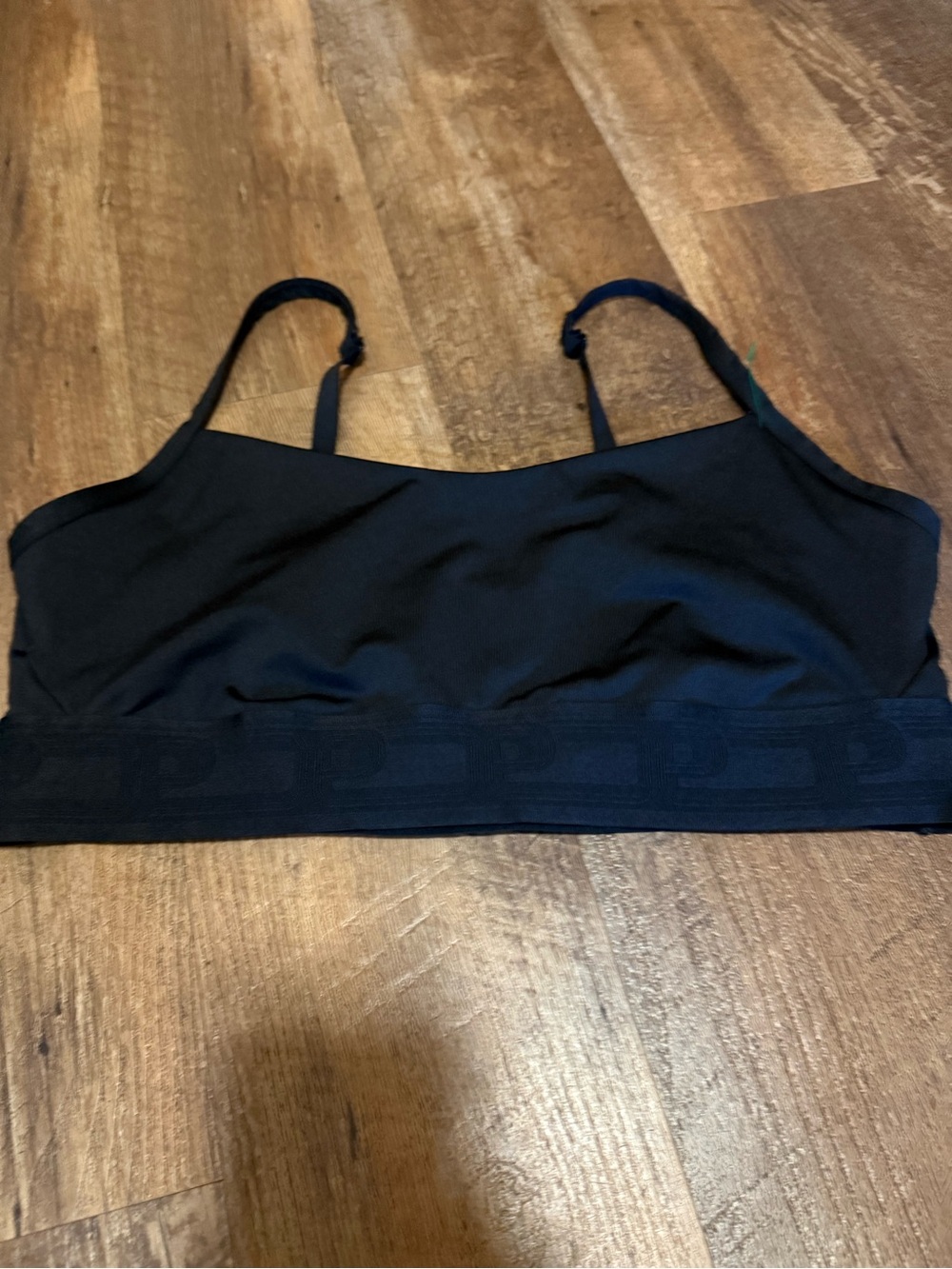 PINK Victoria's Secret Black Seamless Sports Bralette